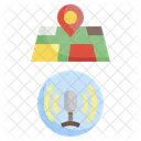Map Maps And Flags Speakers Icon