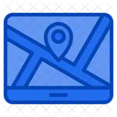 Map Tablet Navigation Direction Guide Icon