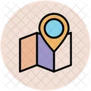 Map Unfolded Pin Icon