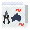 Map Travel Route Icon