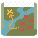 Map Military Strategy Icon
