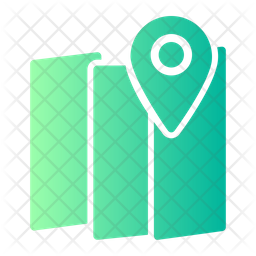 Map Icon - Download in Gradient Style