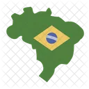 Map Brazil Carnival Icon