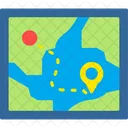 Map City Delivery Icon