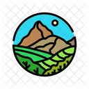 Map Mountain Landscape Icon