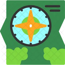 Map And Compass  Icon