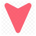 Map Arrow Down Userinterface Location Icon