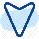 Map Arrow Down Icon