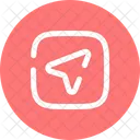 Map Arrow Square Userinterface Location Icon
