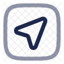 Map Arrow Square Userinterface Location Icon