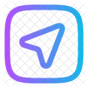 Map Arrow Square Userinterface Location Icon