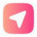 Map Arrow Square Userinterface Location Icon