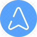 Map Arrow Up Userinterface Location Icon