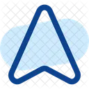Map Arrow Up Icon