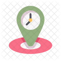 Map clock  Icon