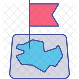 Map Flag  Icon