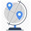 Map Globe Location Direction Icon