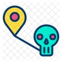Map Halloween Location Place Icon