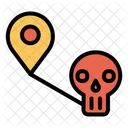 Map Halloween Location Place Icon