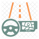 Map Road Car Icon