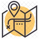 Map Trail Navigation Icon