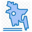 Map Bangladesh Country Location Icon