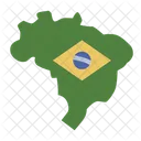 Map Brazil Carnival Icon