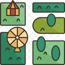Map Park Amusement Icon