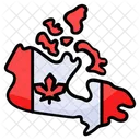 Map Canada Location Icône