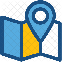 Map Locator Icon - Download In Colored Outline Style