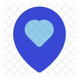 Map marker favorite  Icon
