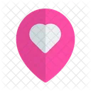 Map marker favorite  Icon