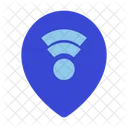 Map Marker Wifi Icon