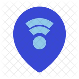 Map marker wifi  Icon