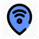 Map Marker Wifi  Icon