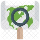 Map Monitoring Search Location Mapping Icon