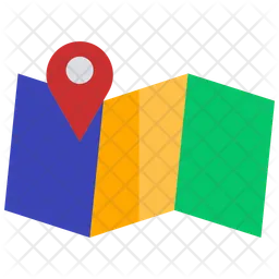Map Navigation  Flat Icon  Icon