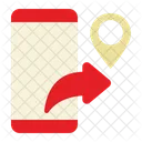 Smartphone Map Navigation Icon