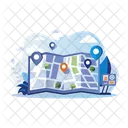 Map Navigation Location Tracking Icon