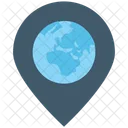 Map Pin Globe Icon
