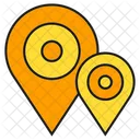 Map Pins Gps Navigation Icon