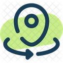 Map Point Rotate Location Pin Location Icon