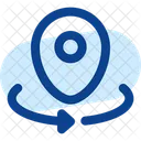 Map Point Rotate Icon
