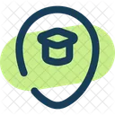 Map Point School Location Pin Location Icon