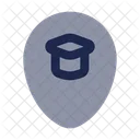 Map Point School Location Pin Location Icon