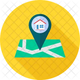 Map pointer house  Icon