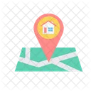 Map Pointer House  Icon