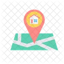 Map Pointer House  アイコン