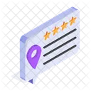 Map Reviews Rating Icon