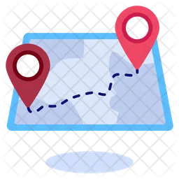 Map Route  Icon